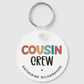 Personalized Cousin Crew Matching Cousins Gift Key Ring