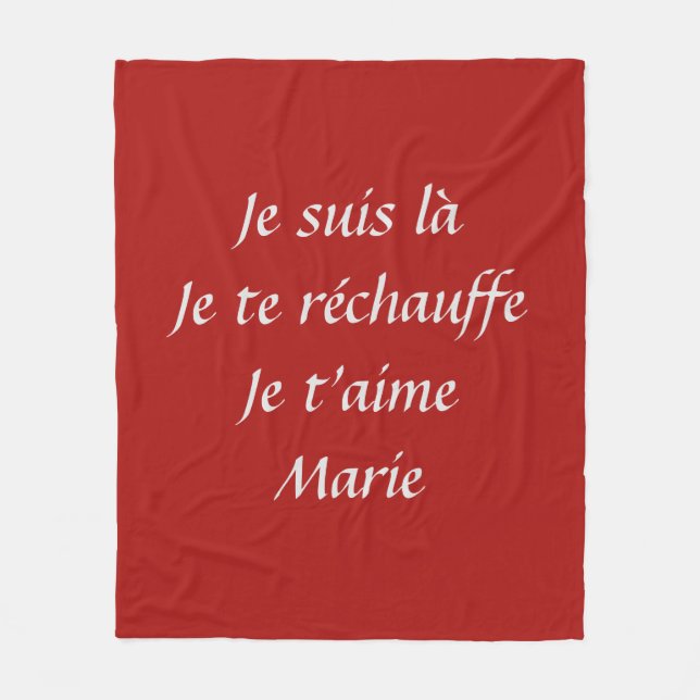 Personalized cover 100% fleece blanket (Front)