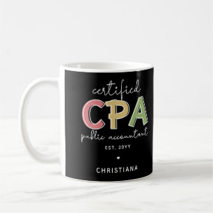 Personalized CPA Certified Public Accountant Gifts Coffee Mug