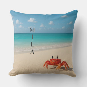 Personalized Crab Pillow – Mila 20x20" Outdoor