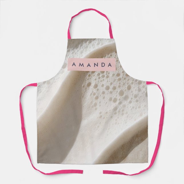 Personalized Creamy Minimal Texture Style Apron (Front)