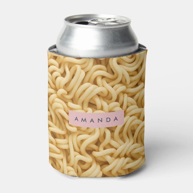 Personalized Creamy Noodle Food Can Cooler (Can Front)