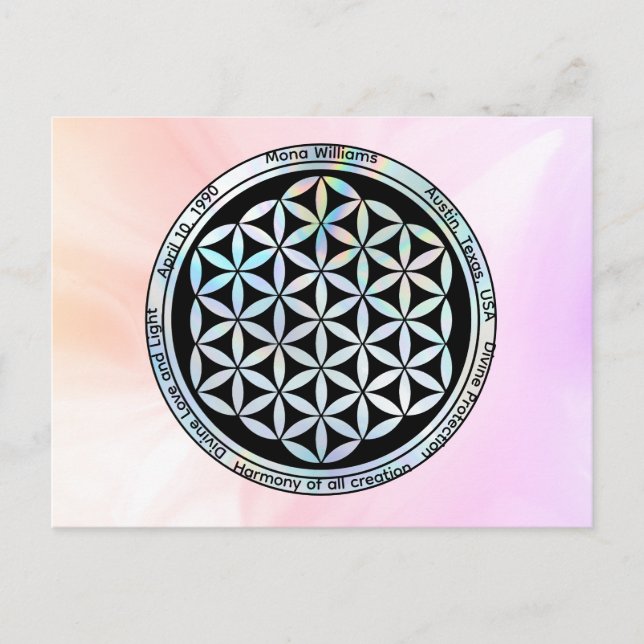 Personalized Creation Harmony  Postcard (Front)