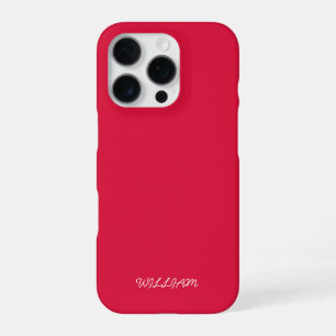 Personalized Crimson iPhone Case with Custom