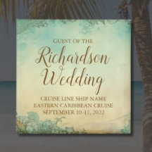 Personalized Cruise Wedding Guest Keepsake