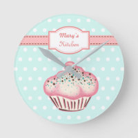 Personalized Cupcake Kitchen Art Gift