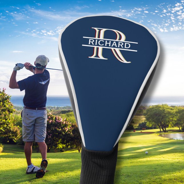 Personalized Custom 3-Color Monogram Name  Golf Head Cover (Creator Uploaded)