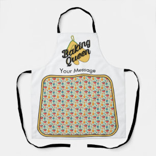 Personalized Custom "Baking Queen" Apron
