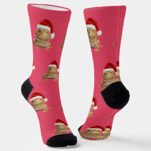 Personalized Custom Bearded Dragon Christmas  Socks