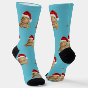 Personalized Custom Bearded Dragon Christmas  Socks