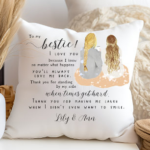Personalized Custom Best Friend Gift Bestie   BFF Cushion