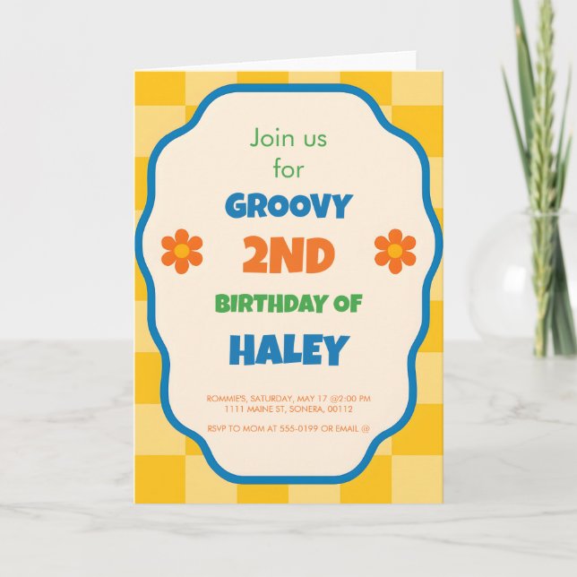 Personalized Custom Birthday Invitation for Kids  (Front)