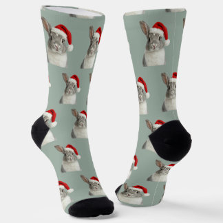 Personalized Custom Bunny Christmas  Socks