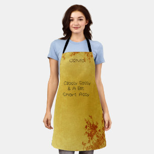 Personalized Custom Classy Sassy A Bit Smart Assy Apron