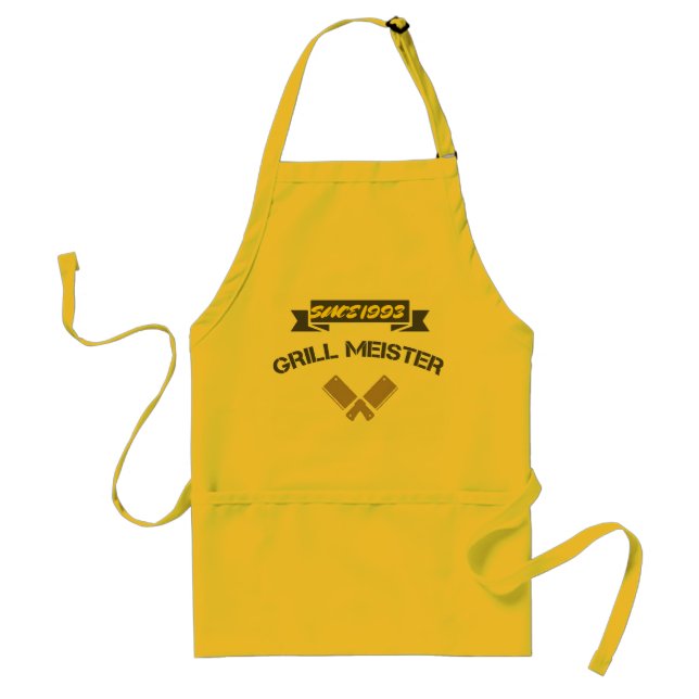  Personalized Custom Dad Grill Meister Pocket Standard Apron (Front)