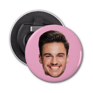Personalized Custom Face Pink Bottle Opener