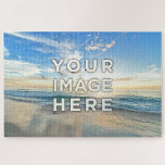 Personalized Custom Image 20" x 30" 1000  pieces Jigsaw Puzzle<br><div class="desc">Upload your photo and create your personalized Jigsaw Puzzle! Make your perfect and relaxing game for friends, couple, kids, family time and built together your best home decor. Do you want to buy this beach landscape with seagulls? This amazing photo by Frank Mckenna made in San Diego, United States, is...</div>