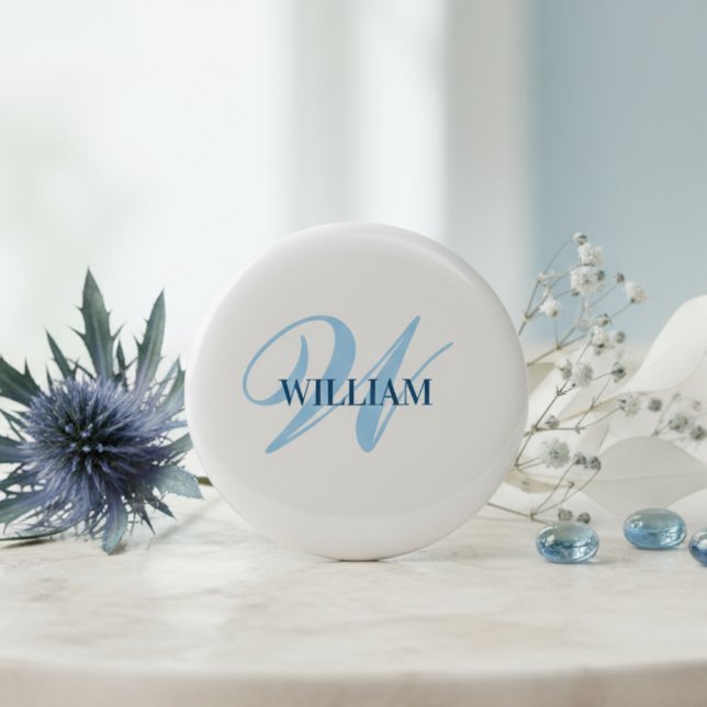 Personalized Custom Monogram Gift 3 Cm Round Badge (Creator Uploaded)
