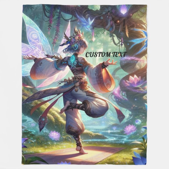 PERSONALIZED CUSTOM NAME ART BLANKET  (Front)