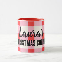 Personalized Custom Name Christmas Mug Coffee Cup