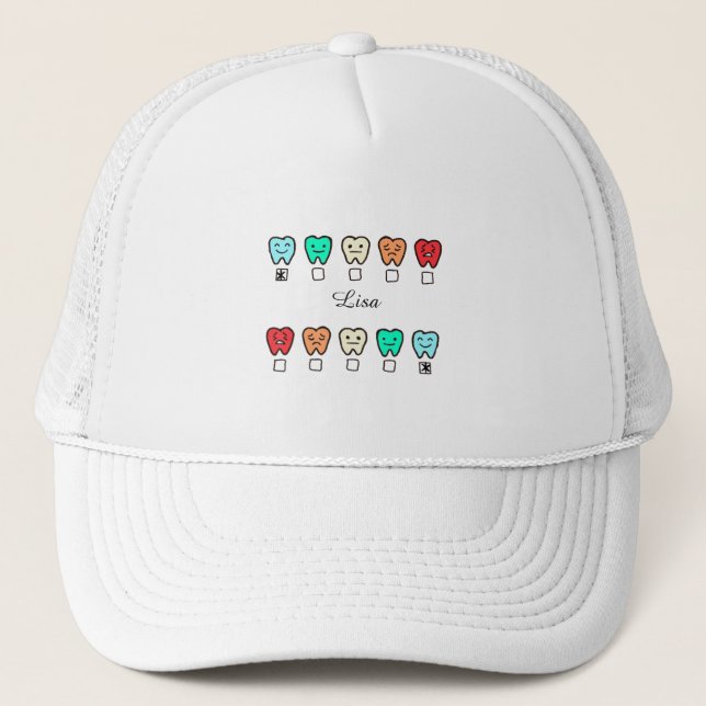 Personalized- Custom Name Cute Dental Cap (Front)