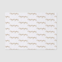 Personalized Custom Name Gift Tissue Paper
