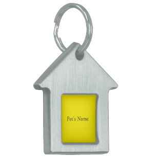 Personalized Custom Name House Shaped Pet Tag