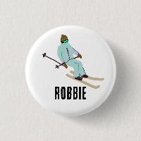  Personalized Custom Name Retro Ski Opening Skier 