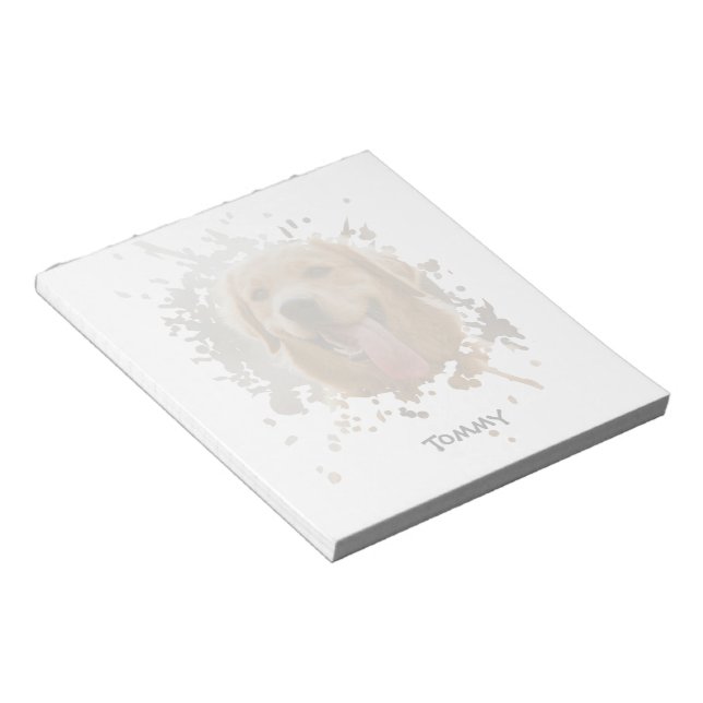 Personalized Custom Photo with Name Notepad (Angled)