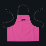 Personalized Custom Pink Apron for Girl<br><div class="desc">For kids who love to cook!</div>