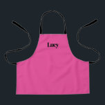 Personalized Custom Pink Apron for Girl<br><div class="desc">For kids who love to cook!</div>