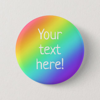 Personalized Custom Rainbow Button