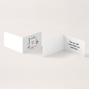 Personalized Custom Simple Thank You Business Card