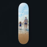 Personalized Custom Text Your Photo Skateboard<br><div class="desc">Custom Photo and Text Skateboards - Unique Your Own Design - Personalized Family / Friends or Personal Skateboard Gift - Add Your Text and Photo - Resize and move elements with Customization tool ! Choose font / size / color ! Good Luck - Be Happy :)</div>