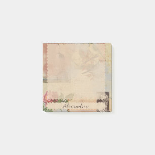 Personalized Custom Vintage Retro Post-it Notes