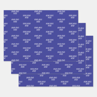 Personalized Custom Your Logo Here Business Office Wrapping Paper Sheet