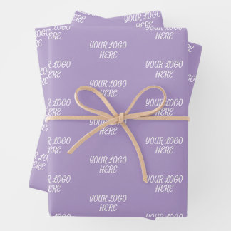 Personalized Custom Your Logo Here Business Office Wrapping Paper Sheet