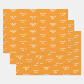 Personalized Custom Your Logo Here Business Office Wrapping Paper Sheet