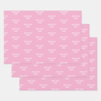 Personalized Custom Your Logo Here Business Office Wrapping Paper Sheet