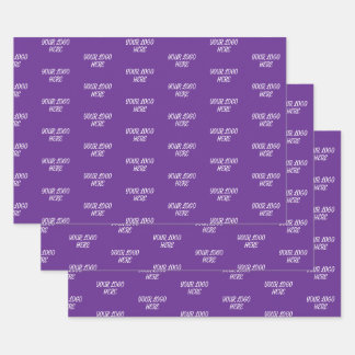 Personalized Custom Your Logo Here Business Office Wrapping Paper Sheet