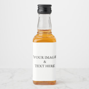 Personalized Custom Your Own Photo Liquor Bottle Label