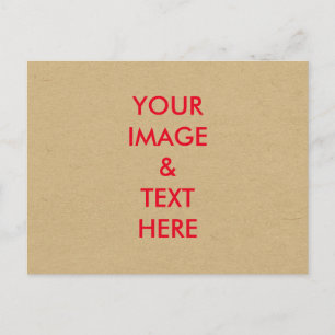 Personalized Custom Your Own Photo Postcard
