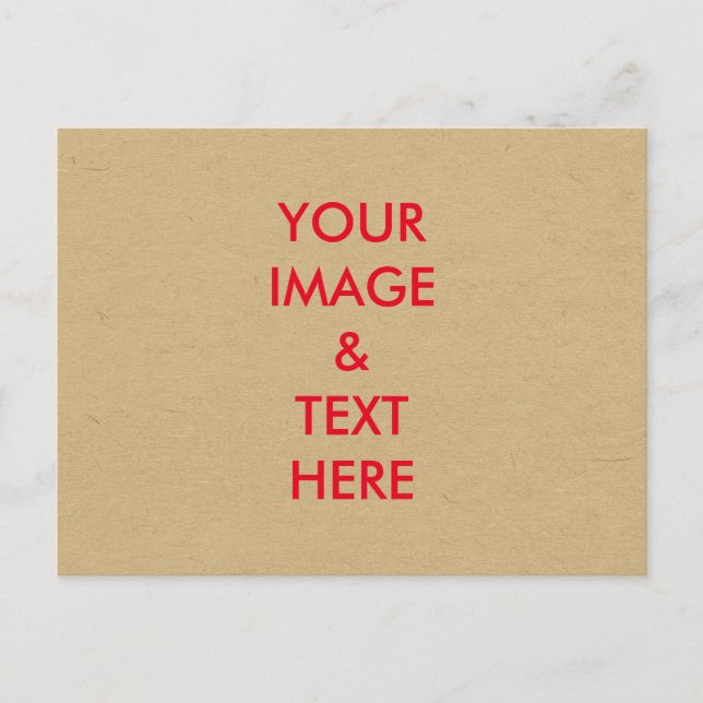 Personalized Custom Your Own Photo Postcard (Front)