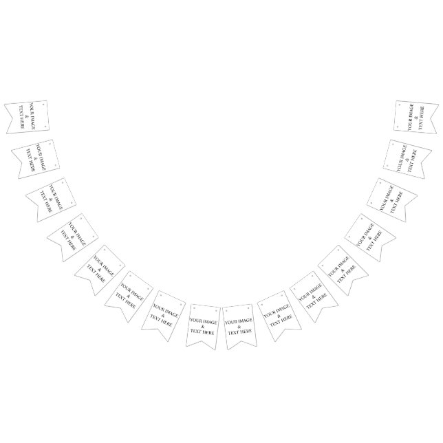 Personalized Custom Your Own Photo & Text  Bunting (All)