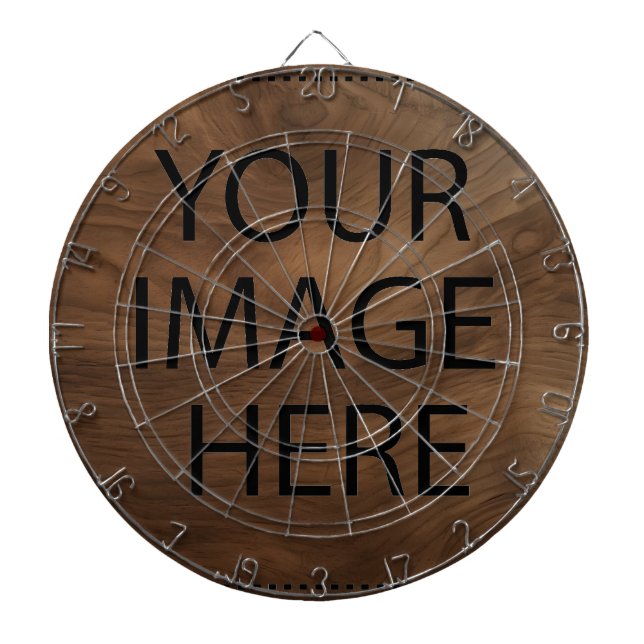 Personalized Custom Your Own Photo & Text Dartboard (Front)