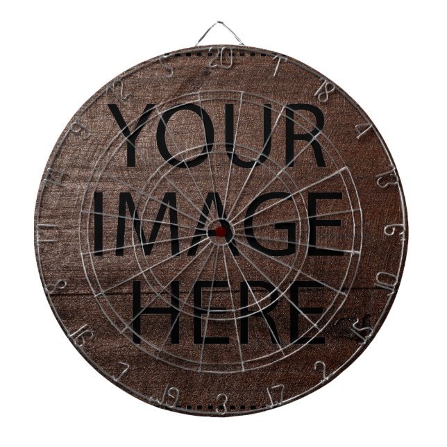 Personalized Custom Your Own Photo & Text Dartboard (Front)