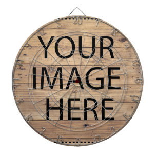 Personalized Custom Your Own Photo & Text Dartboard