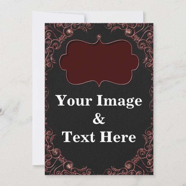Personalized Custom Your Own Photo & Text Invitati Invitation (Front)