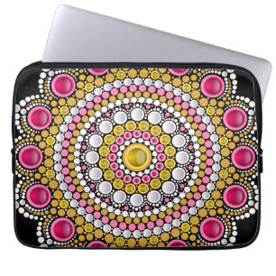 Personalized Custom Your Own Photo & Text Mandala Laptop Sleeve