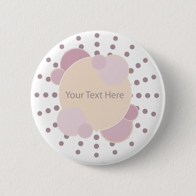 Personalized Custom Your Own Photo & Text Pinback 6 Cm Round Badge (Front)